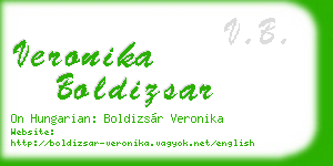 veronika boldizsar business card