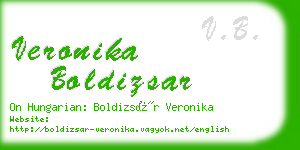 veronika boldizsar business card